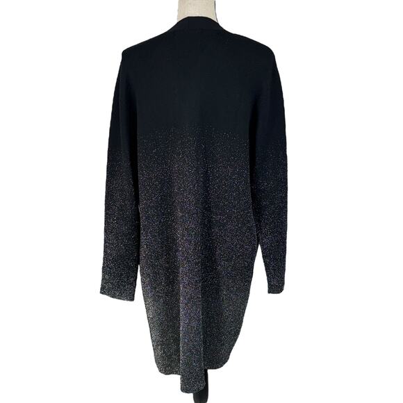 United States Sweaters X-Large Cardigan Open-Front Stretch Long Sleeve Sparkly - Picture 4 of 8
